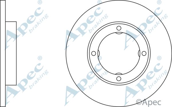 APEC BRAKING stabdžių diskas DSK111